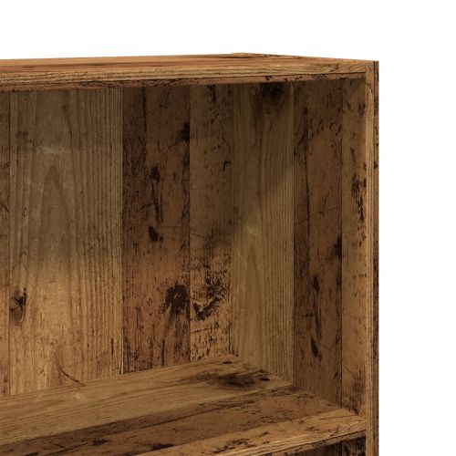 Библиотека, старо дърво, 60x24x109 см, инженерно дърво