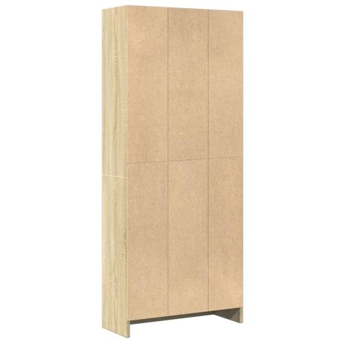Библиотека, сонома дъб, 60x24x143 см, инженерно дърво