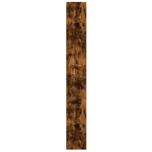 Библиотека, опушен дъб, 60x24x176 см, инженерно дърво