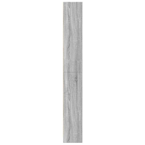 Библиотека, сив сонома, 60x24x176 см, инженерно дърво