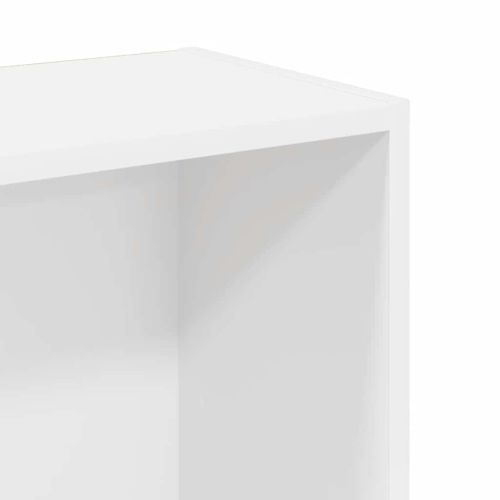 Библиотека, бяла, 80x24x109 см, инженерно дърво