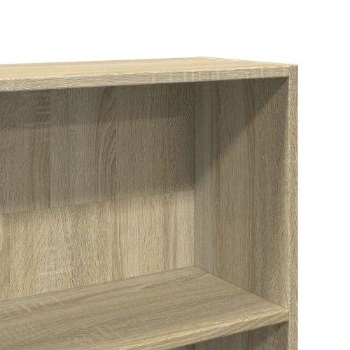 Библиотека, дъб сонома, 80x24x176 см, инженерно дърво