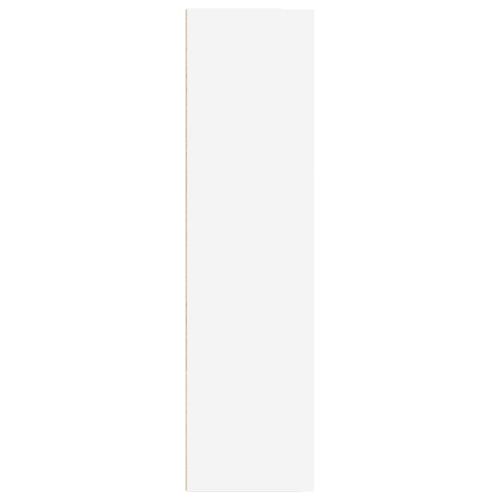 Библиотека, бяла, 40x30x114 см, инженерно дърво