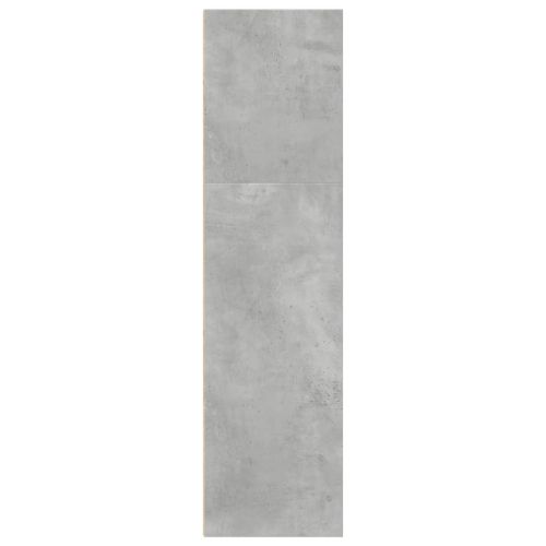 Библиотека, бетонно сива, 40x30x114 см, инженерно дърво