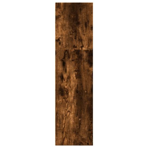 Библиотека, опушен дъб, 40x30x114 см, инженерно дърво