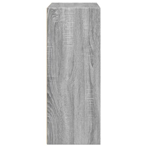 Библиотека, сив сонома, 80x30x77 см, инженерно дърво