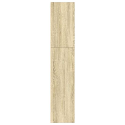 Библиотека, сонома дъб, 80x30x152 см, инженерно дърво