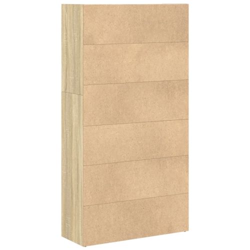 Библиотека, сонома дъб, 80x30x152 см, инженерно дърво