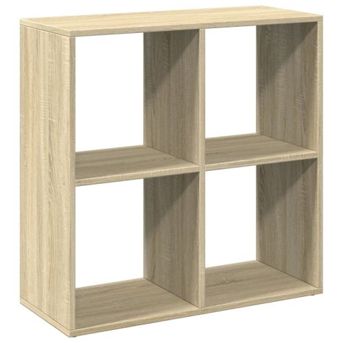 Разделител за стая / библиотека, сонома дъб, 69,5x29x69,5 см