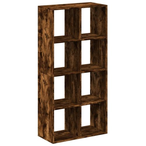 Разделител за стая / библиотека, опушен дъб, 69,5x29x137,5 см