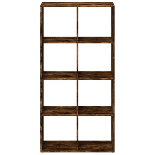 Разделител за стая / библиотека, опушен дъб, 69,5x29x137,5 см