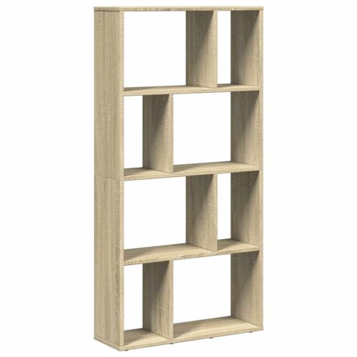 Библиотека, сонома дъб, 60x20x120,5 см, инженерно дърво