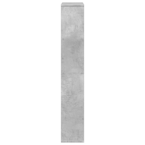 Библиотека, бетонно сива, 60x20x120,5 см, инженерно дърво