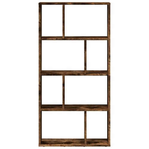 Библиотека, опушен дъб, 60x20x120,5 см, инженерно дърво