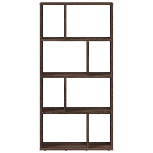 Библиотека, кафяв дъб, 60x20x120,5 см, инженерно дърво