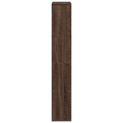 Библиотека, кафяв дъб, 60x20x120,5 см, инженерно дърво