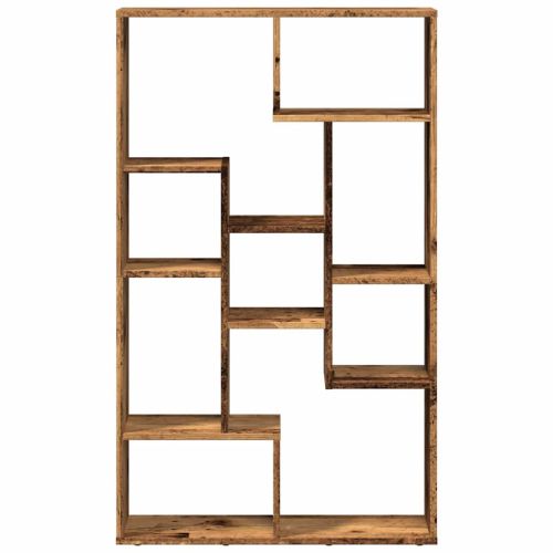 Библиотека, старо дърво, 72x20x120,5 см, инженерно дърво