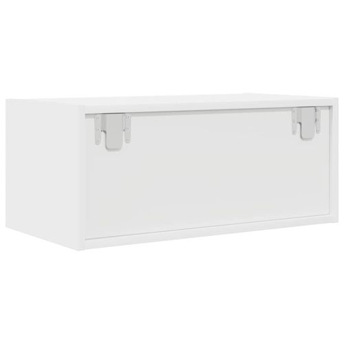 ТВ шкаф бял 60x31x25,5 cm Изработена дървесина