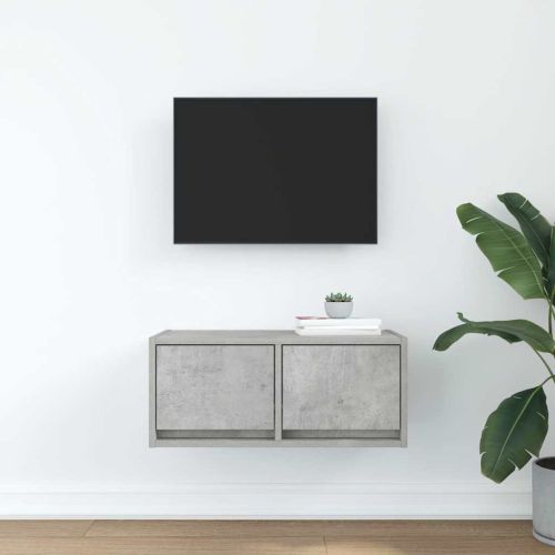 ТВ шкаф Бетон сив 60x31x25,5 cm Инженерна дървесина
