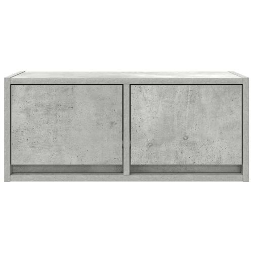 ТВ шкафове 2 бр бетонно сиви 60x31x25,5 см инженерно дърво