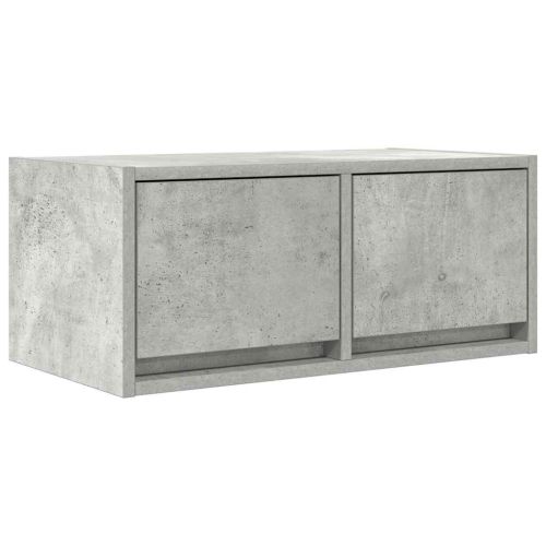 ТВ шкафове 2 бр бетонно сиви 60x31x25,5 см инженерно дърво