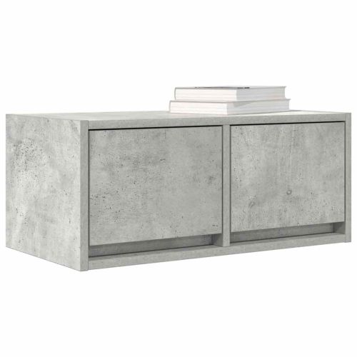 ТВ шкафове 2 бр бетонно сиви 60x31x25,5 см инженерно дърво