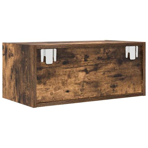 ТВ шкаф опушен дъб 60x31x25,5 cm инженерна дървесина