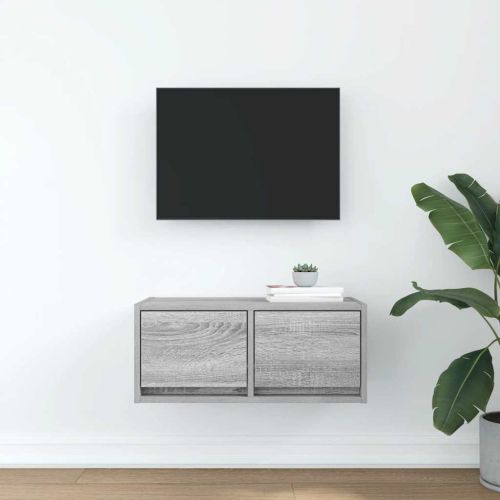 ТВ шкаф Grey Sonoma 60x31x25,5 cm Инженерна дървесина
