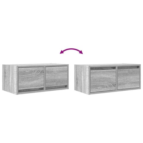 ТВ шкаф Grey Sonoma 60x31x25,5 cm Инженерна дървесина