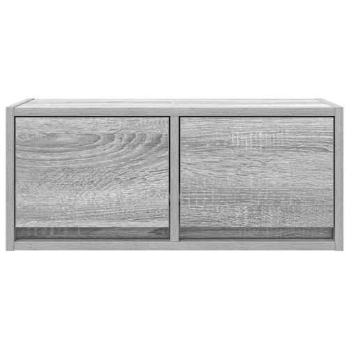 ТВ шкафове 2 бр Сив сонома 60x31x25,5 см инженерно дърво