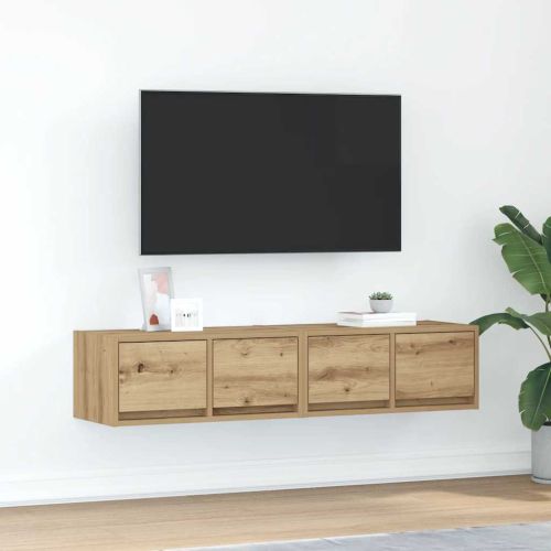 ТВ шкафове 2 бр дъб артизан 60x31x25,5 см инженерно дърво