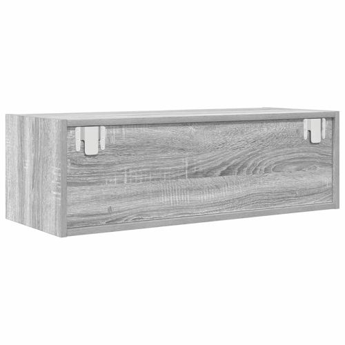 ТВ шкафове 2 бр Сив сонома 80x31x25,5 см инженерно дърво
