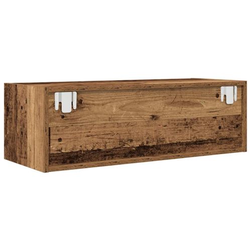 ТВ шкаф Старо дърво 80x31x25,5 cm Инженерна дървесина