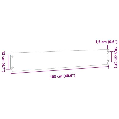 Кантчета за тревни площи 30 бр. 15x103 см Неръждаема стомана