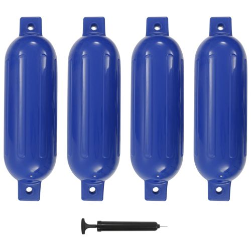 Броня за лодка 4 бр синя 51x14 см PVC