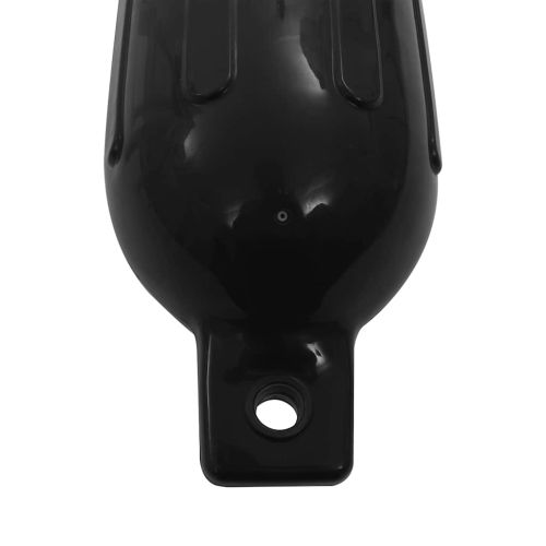 Броня за лодка, 4 бр, черна, 58,5x16,5 см, PVC