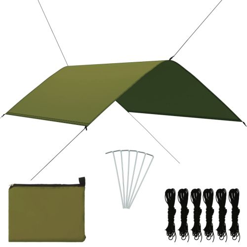 Тента за къмпинг, 3x2 м, зелена