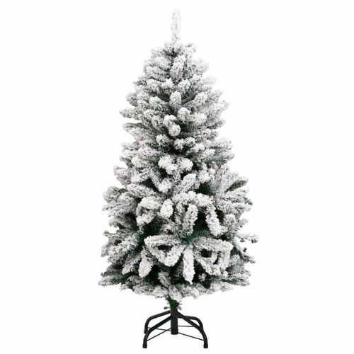 Изкуствена коледна елха с шарнири, 150 LED и топки, 120 см