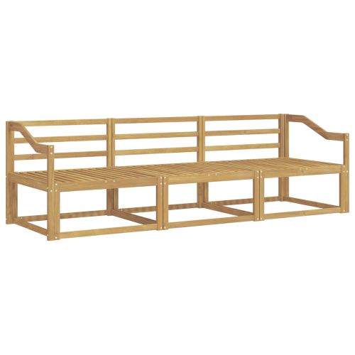 Комплект дивани за открито 3 pcs Бяло 245,5 x 83 x 73 см