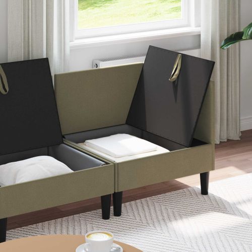 Комплект мебели за всекидневна 4 pcs Каки Текстил