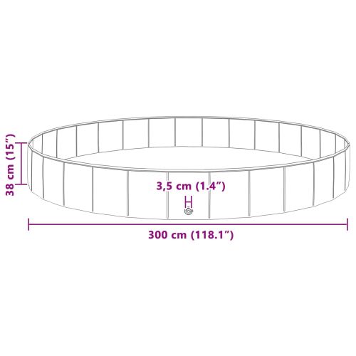 Детски плувен басейн Синьо Ø300 x 38 см