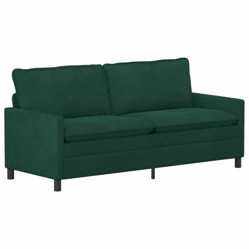 Комплект дивани 2 pcs Тъмнозелено Кадифе