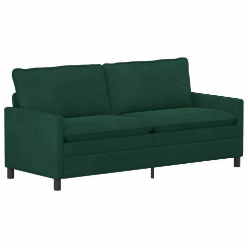 Комплект дивани 2 pcs Тъмнозелено Кадифе