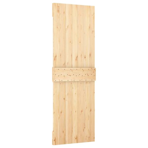Преплъзваща се врата Естествено и черно 70 x 210 cm