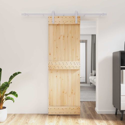 Преплъзваща се врата Естествено и бяло 70 x 210 cm