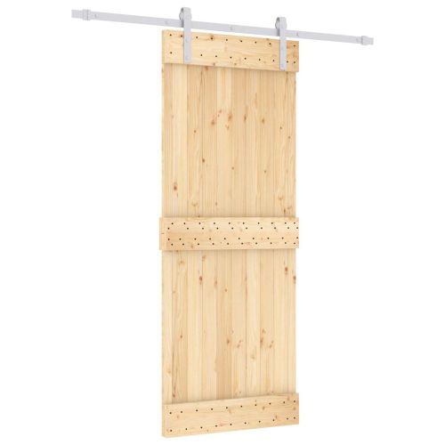 Преплъзваща се врата Естествено и бяло 80 x 210 cm