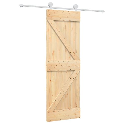 Преплъзваща се врата Естествено и бяло 70 x 210 cm