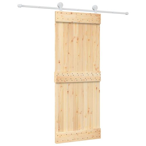 Преплъзваща се врата Естествено и бяло 80 x 210 cm