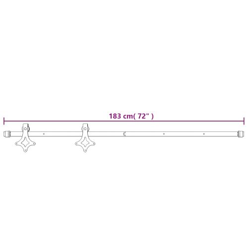 Преплъзваща се врата Естествено и черно 80 x 210 cm
