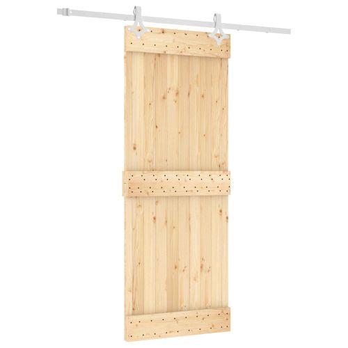 Преплъзваща се врата Естествено и бяло 80 x 210 cm